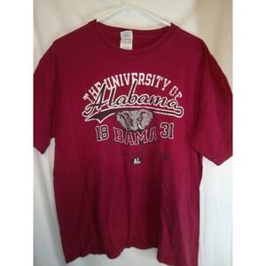 Vintage University of Alabama Crimson Tide T-Shirt Bama Football Graphic Tee‎ L